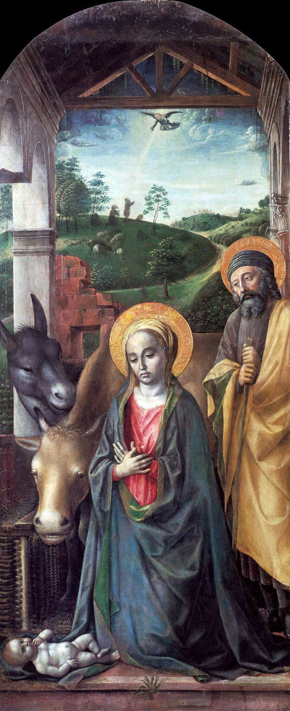  Vincenzo Foppa Adoration of the Christ Child - Art Print