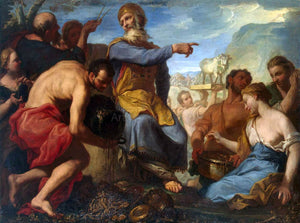  Antonio Molinari Adoration of the Golden Calf - Art Print