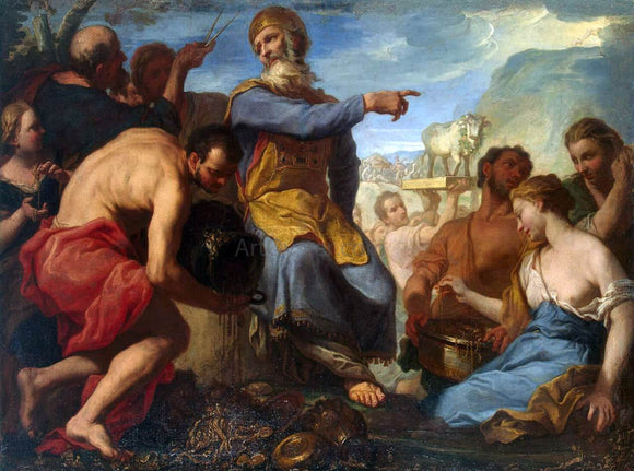  Antonio Molinari Adoration of the Golden Calf - Art Print