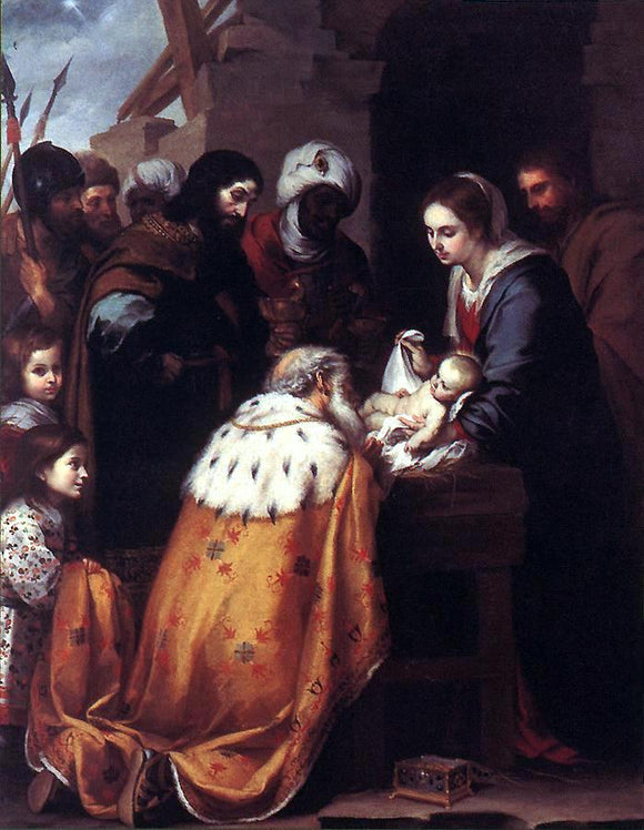  Bartolome Esteban Murillo Adoration of the Magi - Art Print