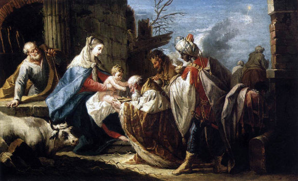  Gaspare Diziani Adoration of the Magi - Art Print