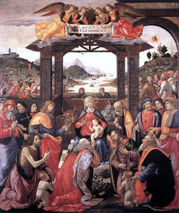  Domenico Ghirlandaio Adoration of the Magi - Art Print