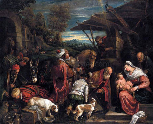  Francesco Bassano Adoration of the Magi - Art Print