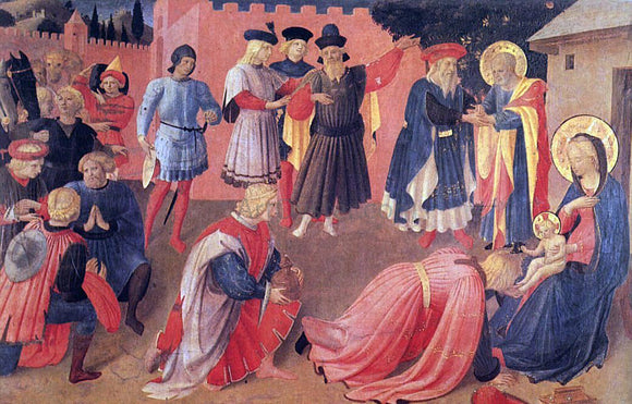  Fra Angelico Adoration of the Magi (Linaioli Tabernacle) - Art Print