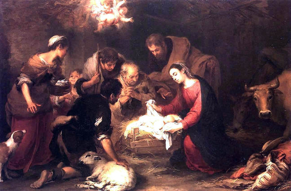  Bartolome Esteban Murillo Adoration of the Shepherds - Art Print