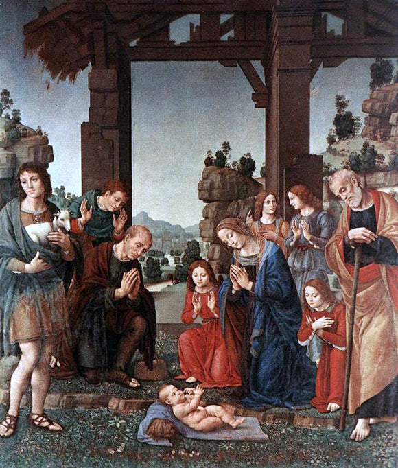  Lorenzo Di Credi Adoration of the Shepherds - Art Print