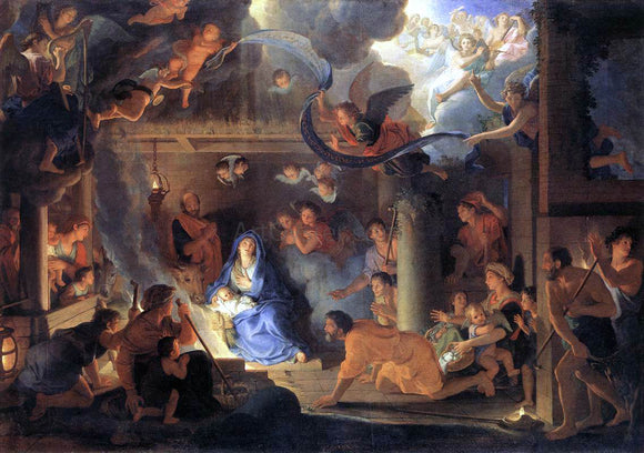  Charles Le Brun Adoration of the Shepherds - Art Print