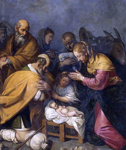  Matteo Rosselli Adoration of the Shepherds - Art Print