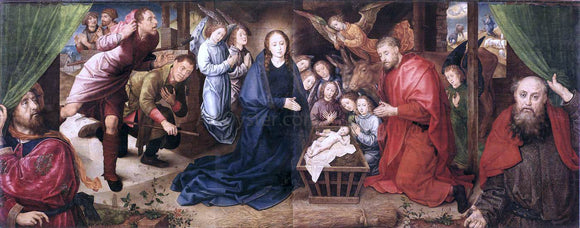  Hugo Van der Goes Adoration of the Shepherds - Art Print