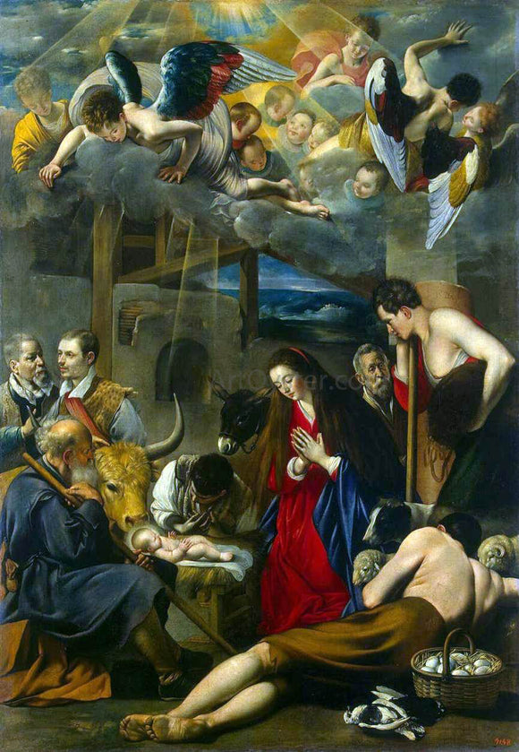  Fray Bautista Maino Adoration of the Shepherds - Art Print