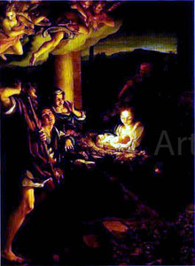  Correggio Adoration of the Shepherds (The Holy Night) - Art Print