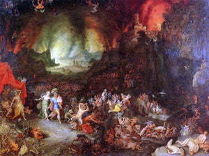  The Elder Jan Bruegel Aenaes and the Sybil in Hades - Art Print