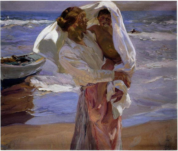  Joaquin Sorolla Y Bastida After Bathing, Valencia - Art Print