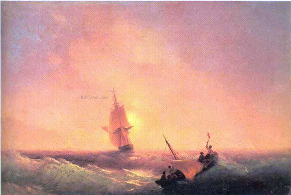  Ivan Constantinovich Aivazovsky After shipwreck - Art Print