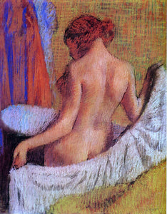  Edgar Degas After the Bath - Art Print