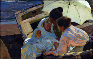  Joaquin Sorolla Y Bastida After the Bath - Art Print