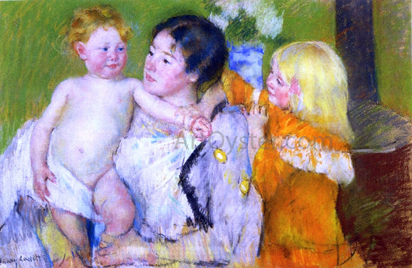  Mary Cassatt After the Bath - Art Print