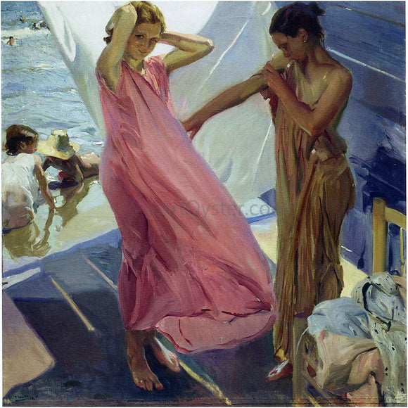  Joaquin Sorolla Y Bastida After the Bath, Valencia - Art Print