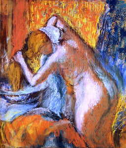  Edgar Degas After the Bath, Woman Drying Her Hair - Art Print