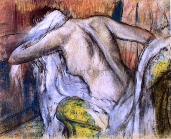  Edgar Degas After the Bath, Woman Drying Herself - Art Print