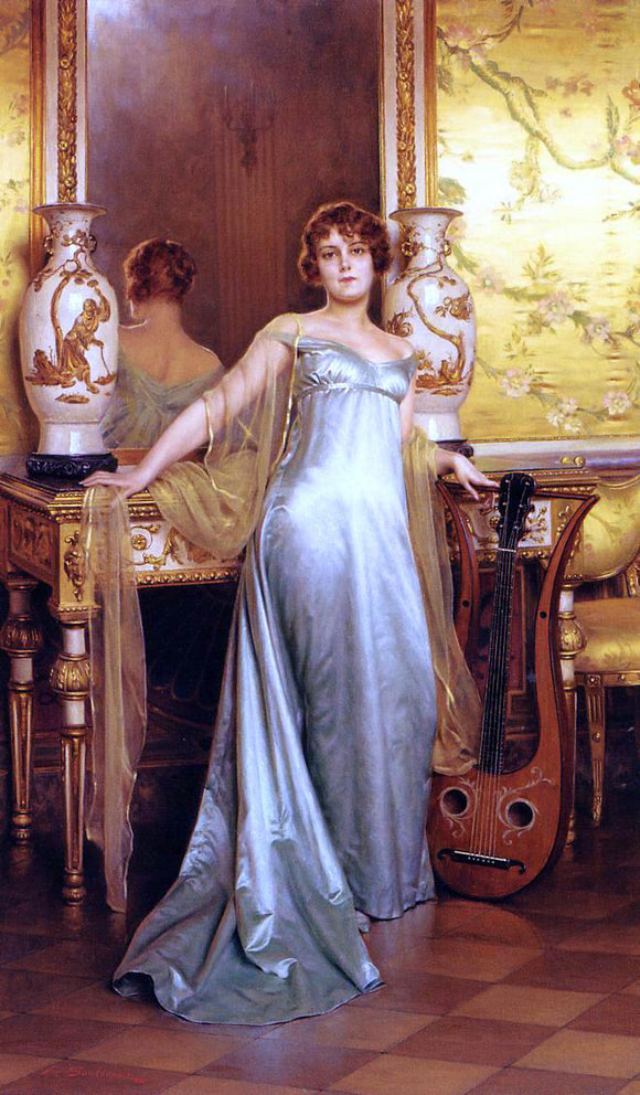  Charles Frederick Soulacroix After the Concert - Art Print