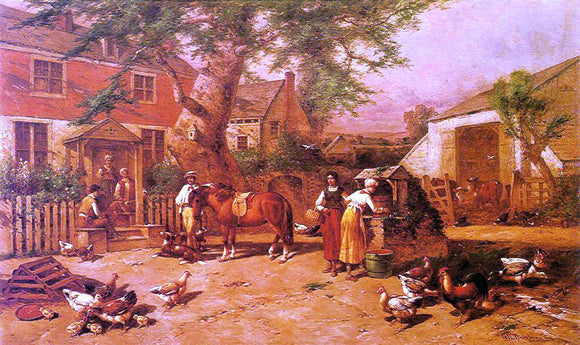  George Washington Nicholson After the Day's Toil - Art Print
