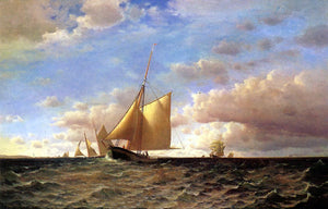  Francis A Silva After the Equinotial, off Sandy Hook - Art Print