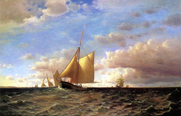  Francis A Silva After the Equinotial, off Sandy Hook - Art Print