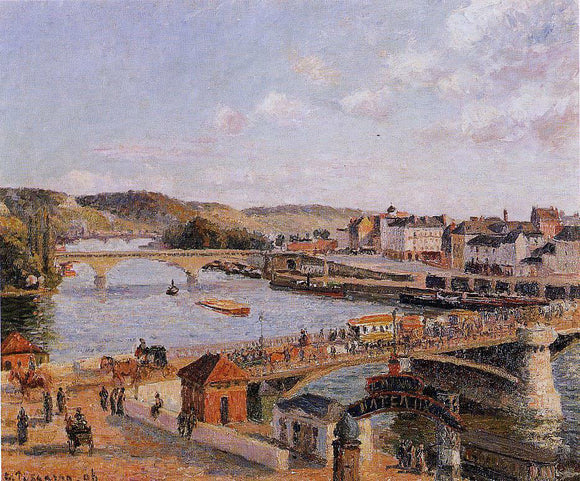  Camille Pissarro Afternoon, Sun, Rouen - Art Print