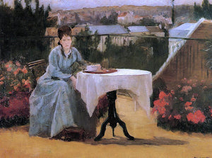  Eva Gonzales Afternoon Tea (also known as On the Terrace) - Art Print