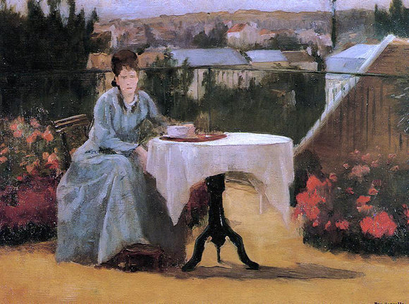  Eva Gonzales Afternoon Tea (also known as On the Terrace) - Art Print