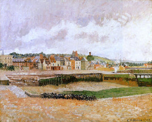  Camille Pissarro Afternoon, the Dunquesne Basin, Dieppe, Low Tide - Art Print