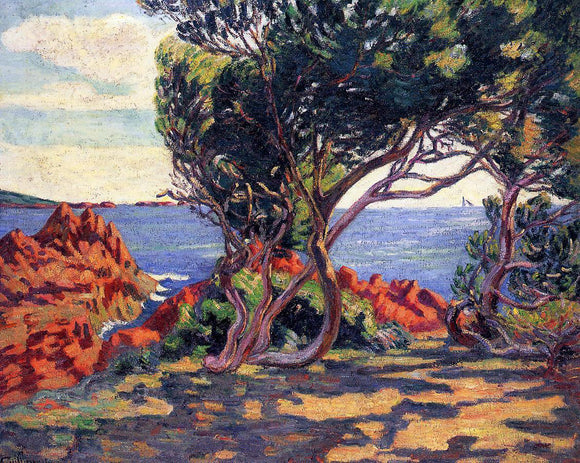  Armand Guillaumin Agay, at Cap Long - Art Print