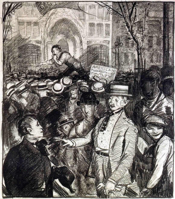  George Wesley Bellows Agitators - Art Print