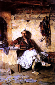  Paul Jovanowich Albanian Sentinel resting (Arnaueti) - Art Print