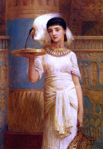  Edwin Longsden Long Alethe, Attendent of the Sacred Ibis - Art Print