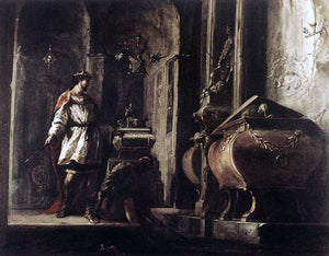  Johann Heinrich Schonfeld Alexander the Great before the Tomb of Achilles - Art Print