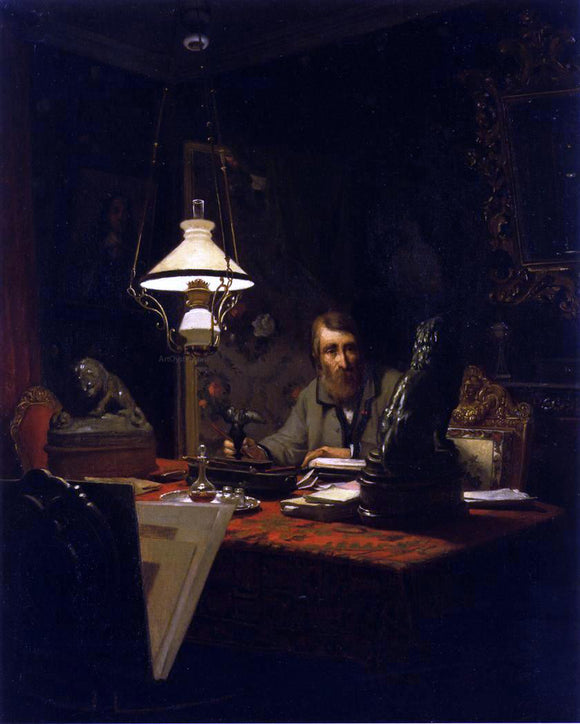  Edouard-Antoine Marsal Alfred Bruyas in His Study - Art Print