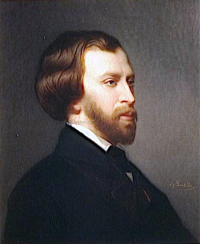  Charles Zacharie Landelle Alfred de Musset (1810-1857) - Art Print