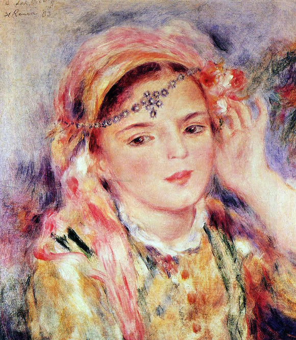  Pierre Auguste Renoir Algerian Woman - Art Print