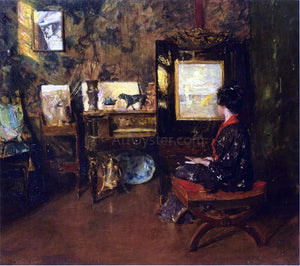  William Merritt Chase Alice in the Shinnecock Studio - Art Print