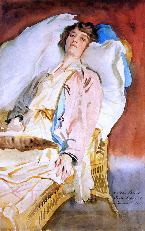  John Singer Sargent Alice Runnels James (also known as Mrs William James) - Art Print