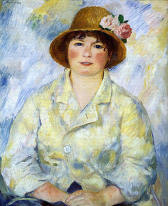  Pierre Auguste Renoir Aline Charigot (future Madame Renoir) - Art Print