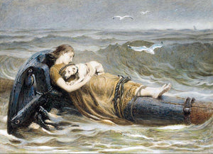  Briton Riviere All that was left of the homeward bound - Art Print