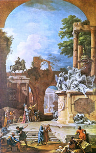  Sebastiano Ricci Allegorical Tomb of the Duke of Devonshire - Art Print