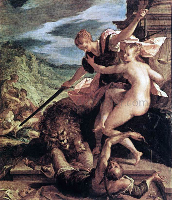  Hans Von Aachen Allegory - Art Print