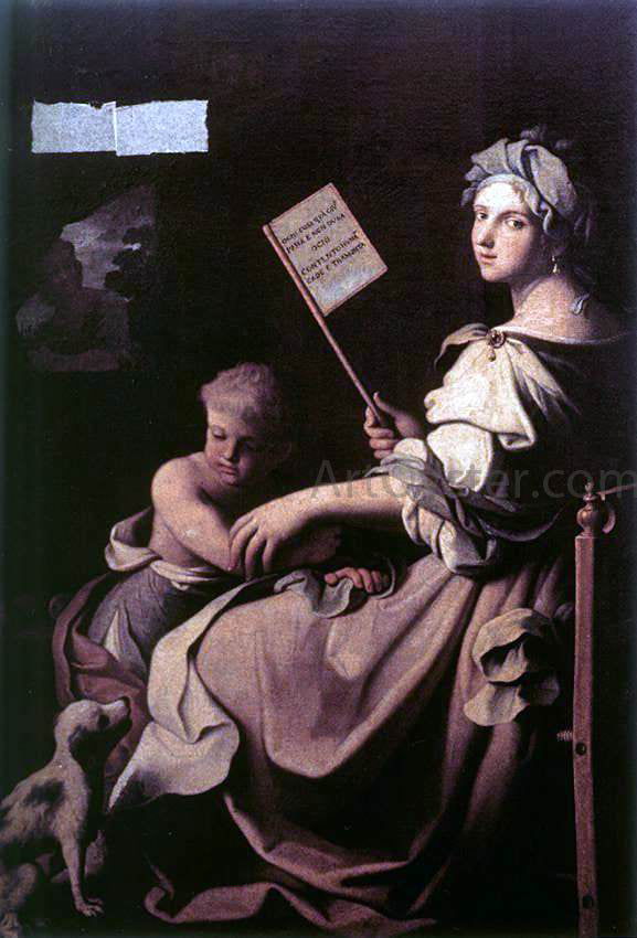  Giovanni Domenico Cerrini Allegory of Human Fragility - Art Print
