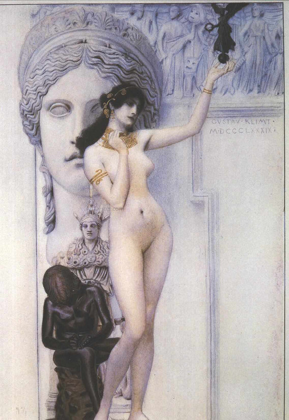 Gustav Klimt Allegory of Sculpture - Art Print
