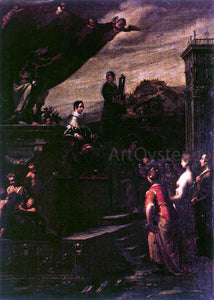  Giovanni Andrea Ansaldo Allegory of the Crowning of Ferdinando II de' Medici - Art Print