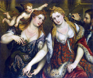  Paris Bordone Allegory (Venus, Flora, Mars and Cupid) - Art Print